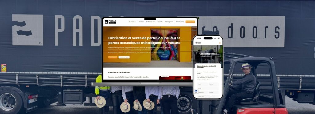 Projet PADILLA France Création site web